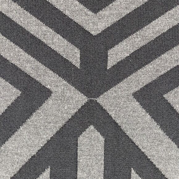 Catherine Malandrino Modern Stripe Jacq Midi Skirt Women's M Heather Grey/Black - Picture 3 of 11